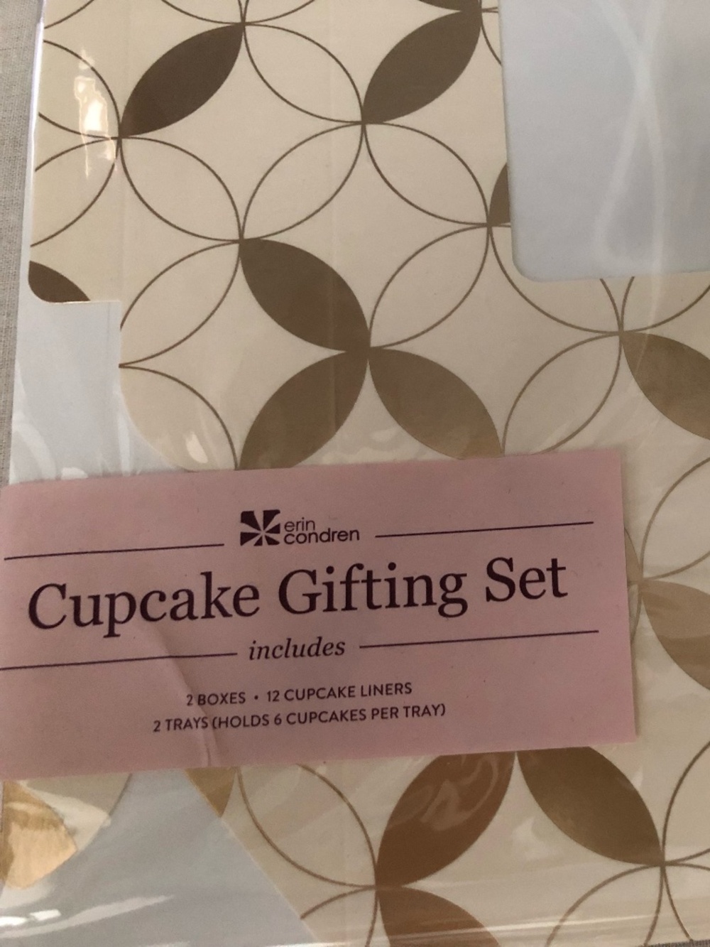Erin Condren Cupcake Gifting Set Fall Box Set Liners, Trays, Boxes Sealed NEW